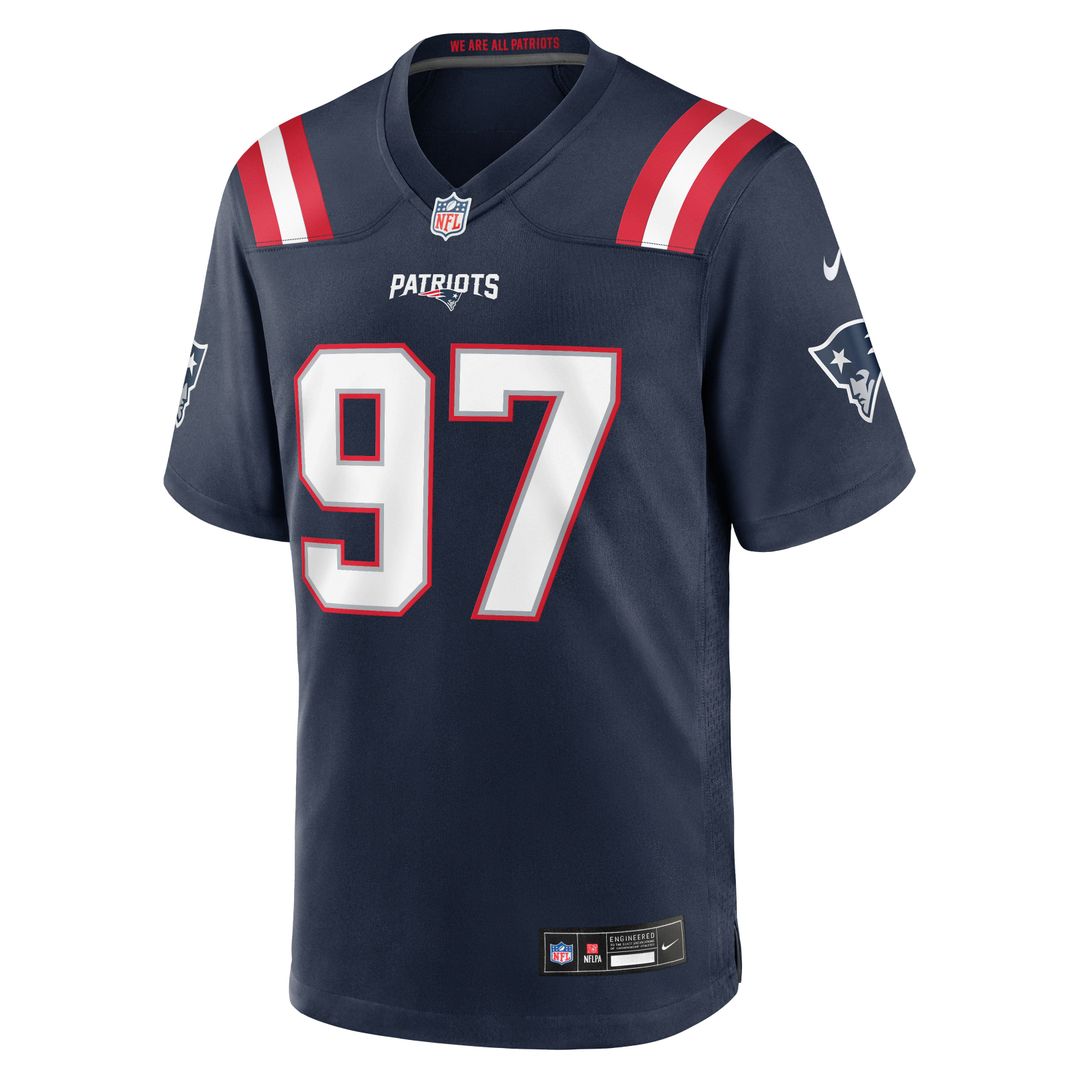New England Patriots Milton Williams Nike Navy Team Game Jersey