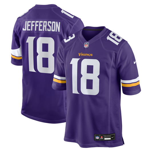Minnesota Vikings Justin Jefferson Nike Purple Game Jersey