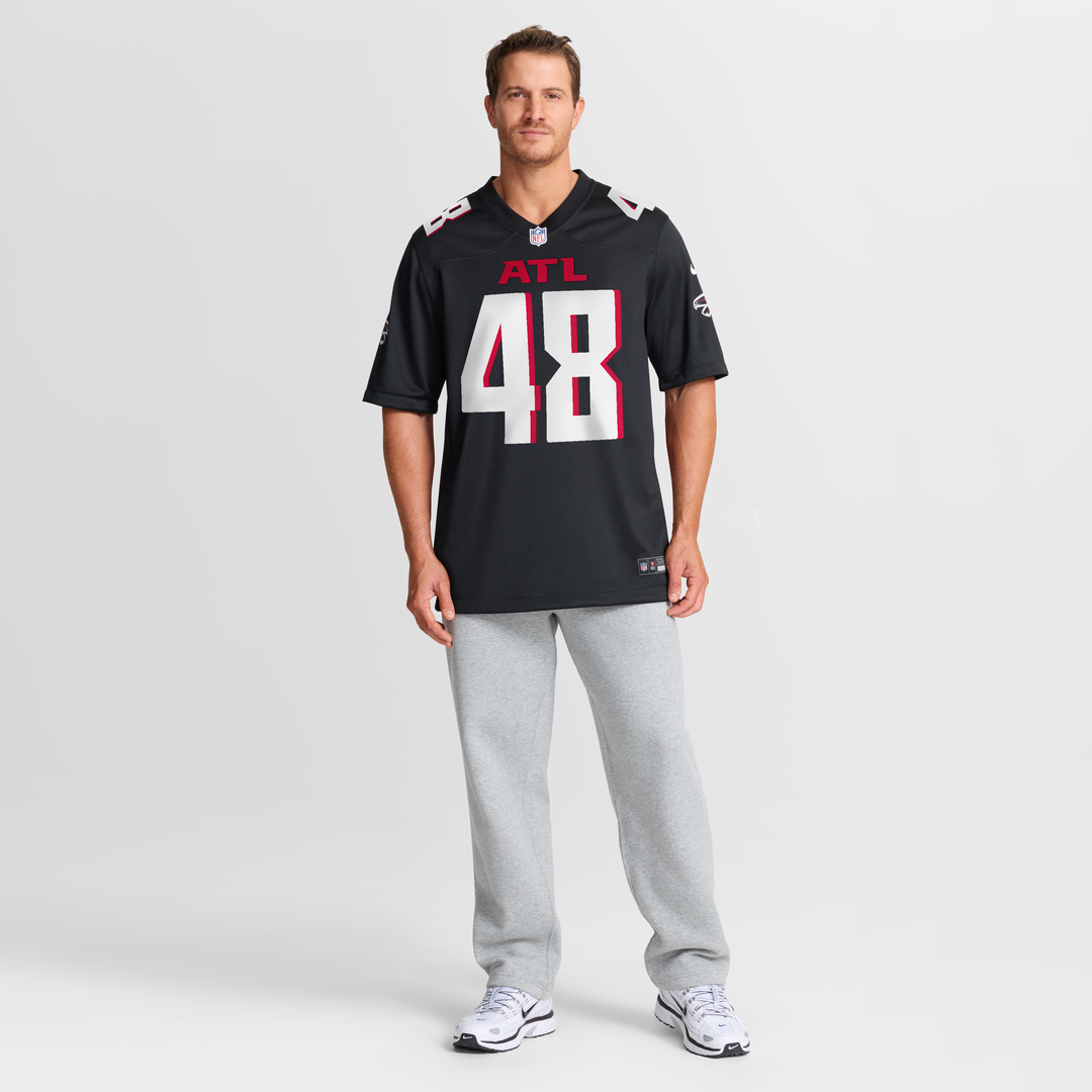Atlanta Falcons Bralen Trice Nike Black Team Game Jersey