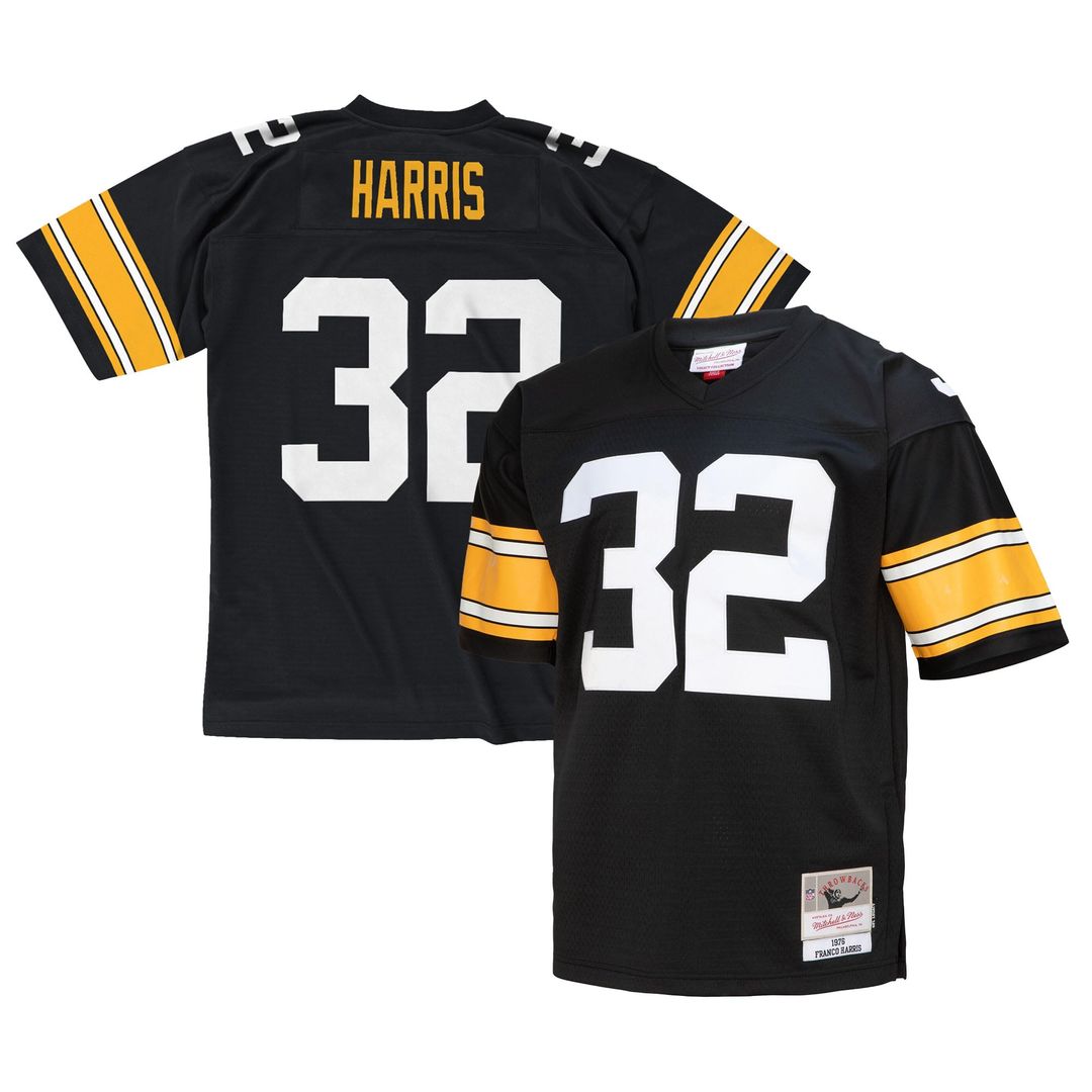 Pittsburgh Steelers Franco Harris Mitchell & Ness White Legacy Replica Jersey