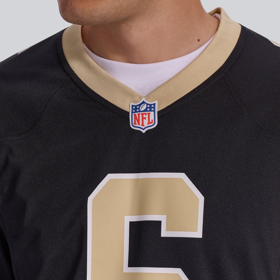 New Orleans Saints Tyler Shough Nike Gold Alternate Game Player Jersey
