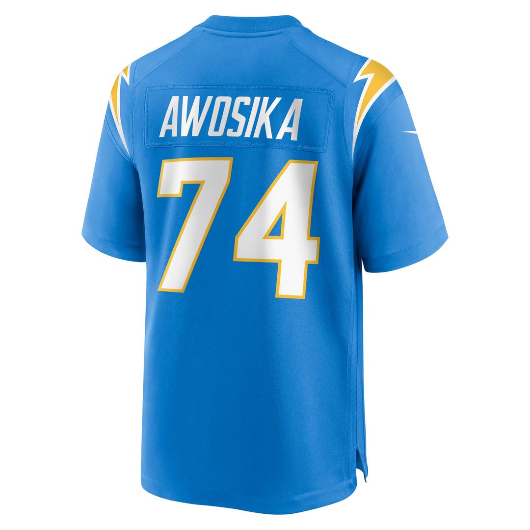 Los Angeles Chargers Kayode Awosika Nike Powder Blue Team Game Jersey