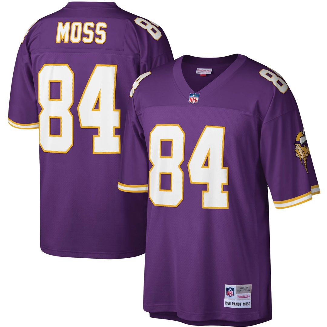Minnesota Vikings Randy Moss Mitchell & Ness White Legacy Replica Jersey