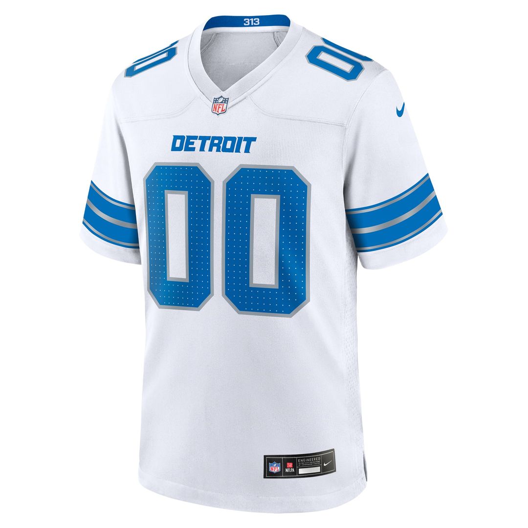 Detroit Lions Nike Blue Custom Game Jersey