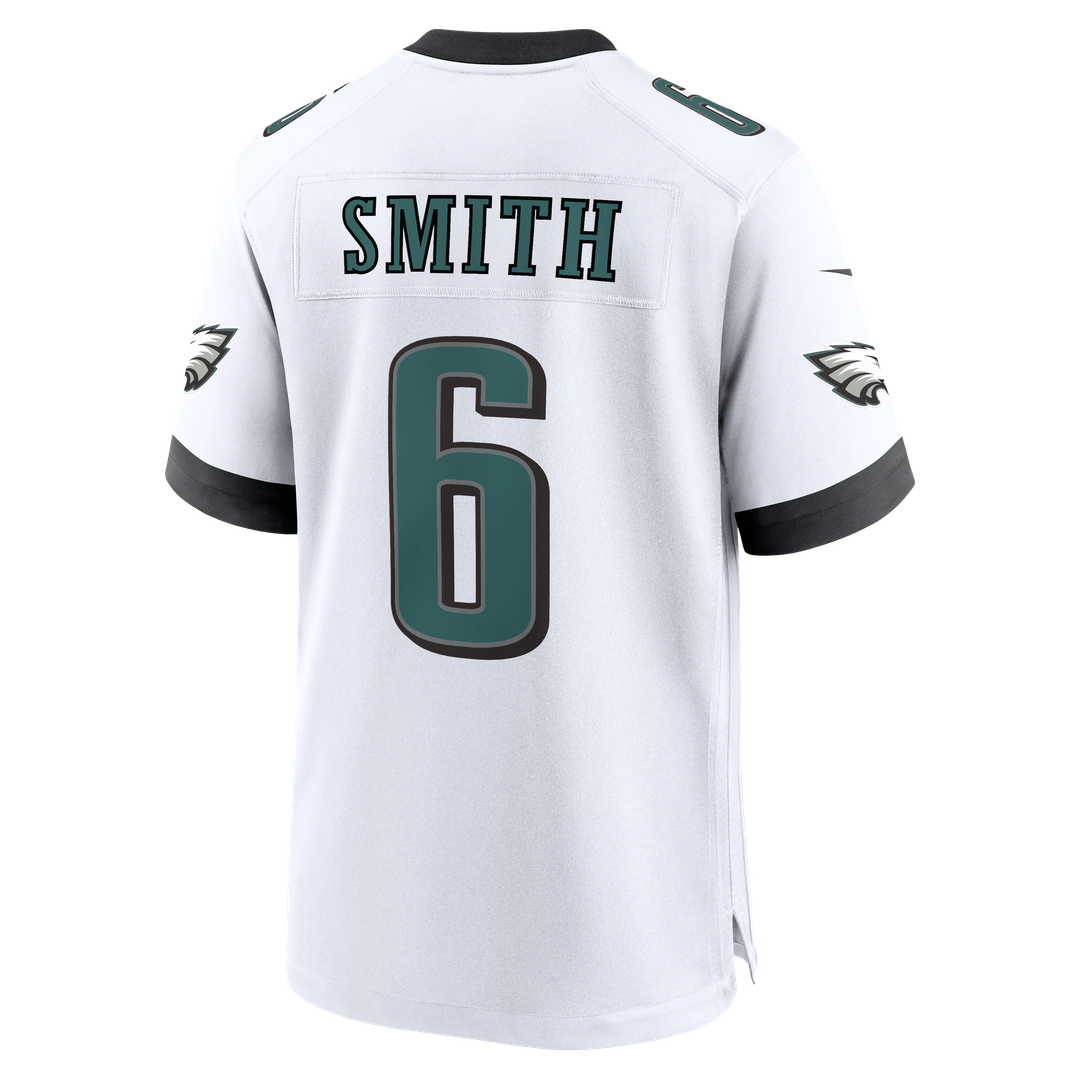 Philadelphia Eagles DeVonta Smith Nike White Game Jersey