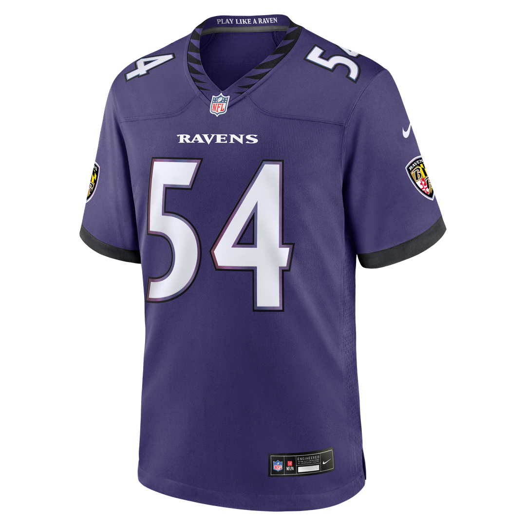 Baltimore Ravens Jovaughn Gwyn Nike Purple Team Game Jersey