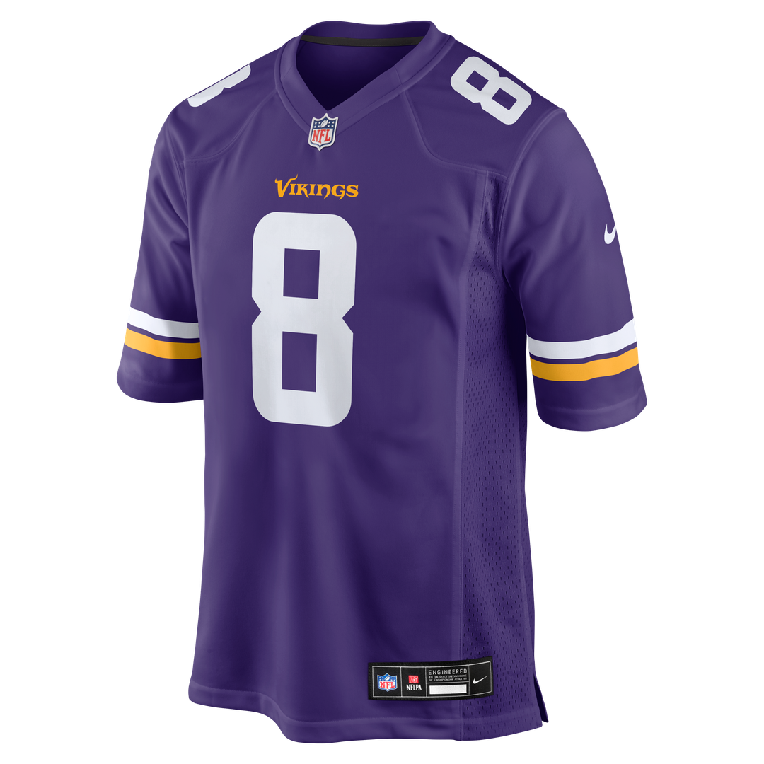 Minnesota Vikings Jeff Okudah Nike Purple Team Game Jersey