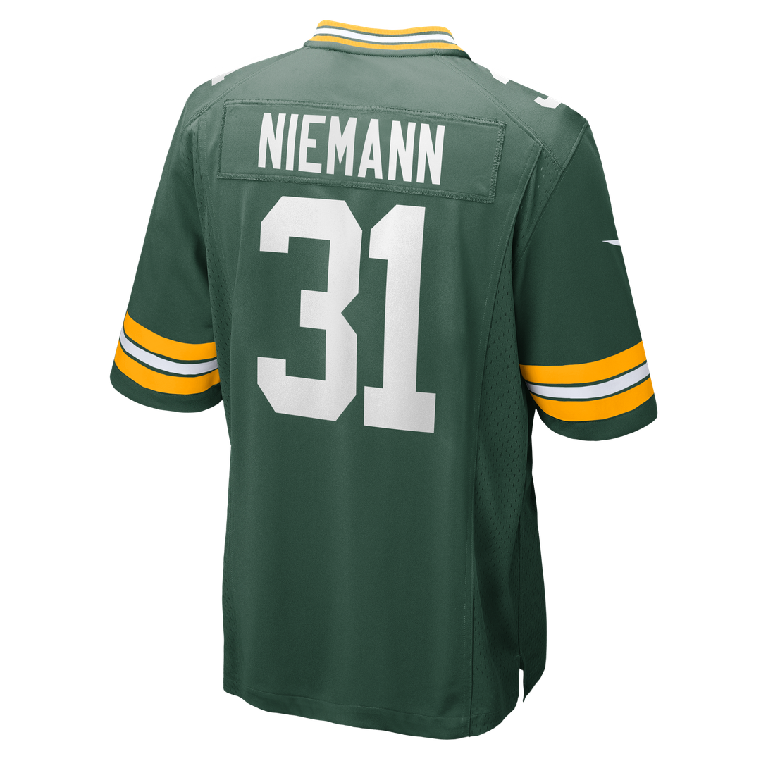 Green Bay Packers Nick Niemann Nike Green Team Game Jersey