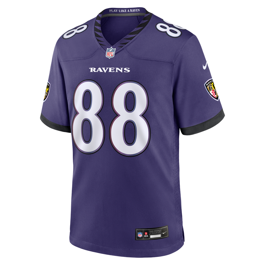 Baltimore Ravens Matthew Hibner Nike Purple Team Game Jersey