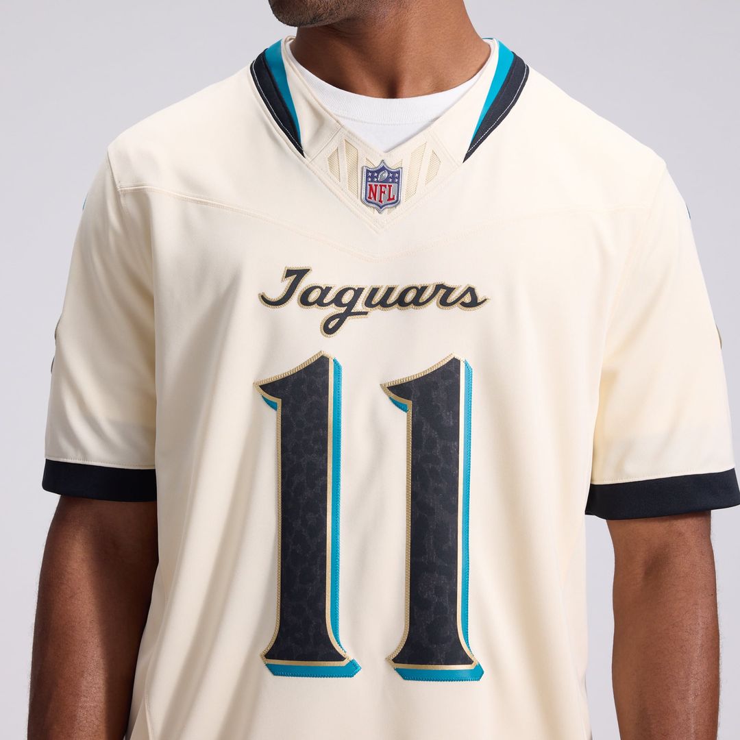 Jacksonville Jaguars Parker Washington Nike Natural 2026 Rivalries Collection Stitched Limited Jersey