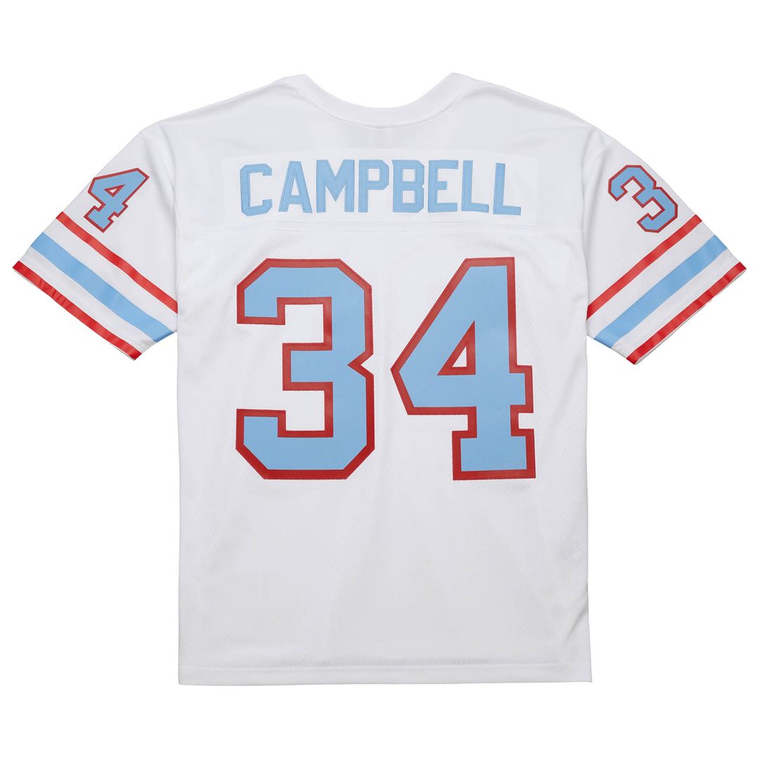 Houston Oilers Earl Campbell Mitchell & Ness White 1979 Legacy Replica Jersey