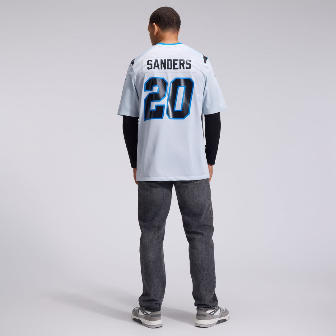 Detroit Lions Barry Sanders Nike Silver 2026 Rivalries Collection Game Jersey