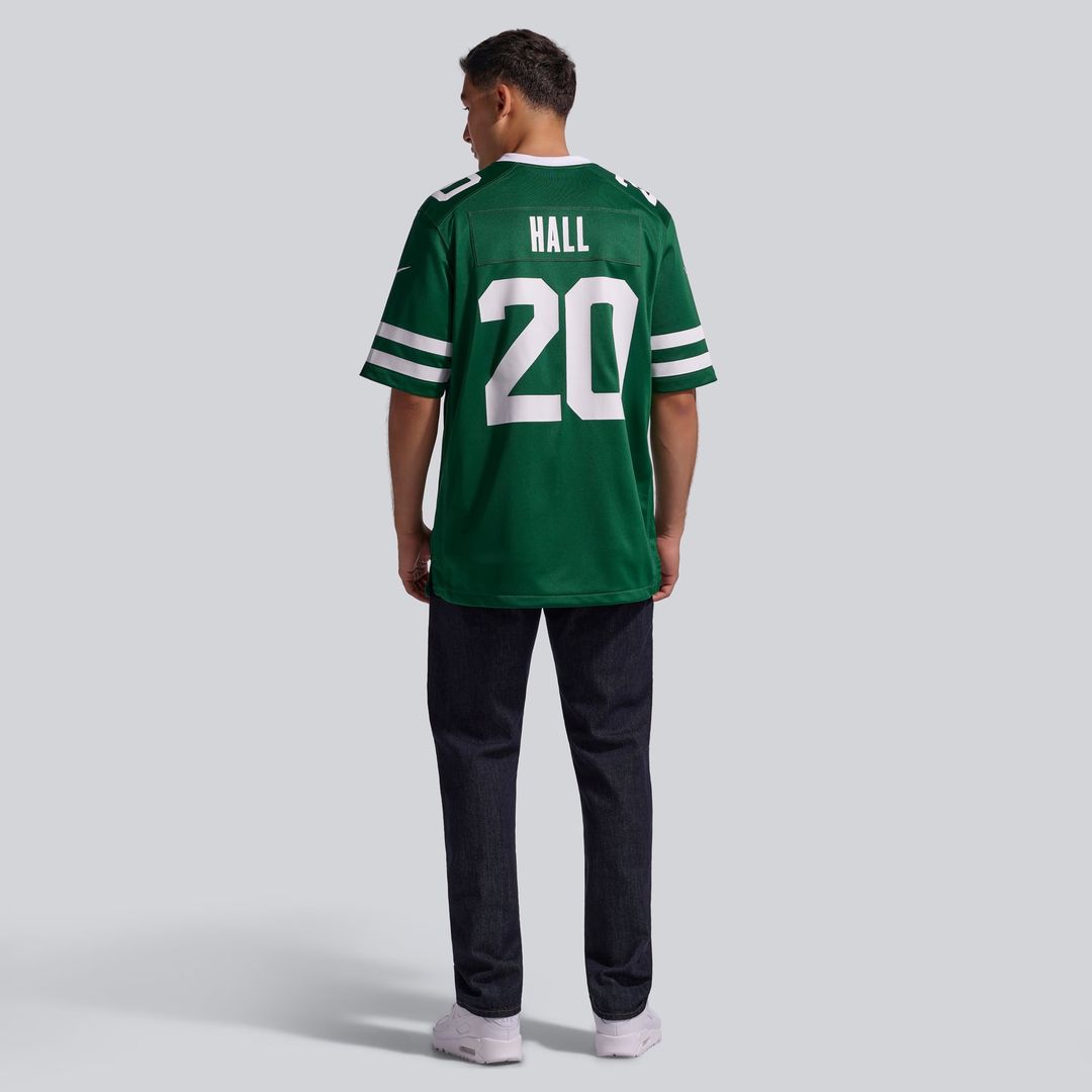 New York Jets Breece Hall Nike Legacy Green Game Jersey