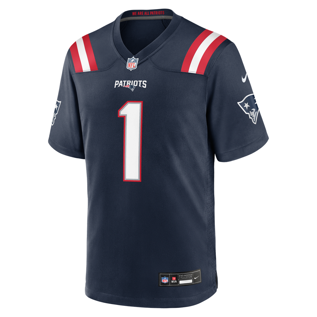 New England Patriots A.J. Brown Nike Red Game Jersey