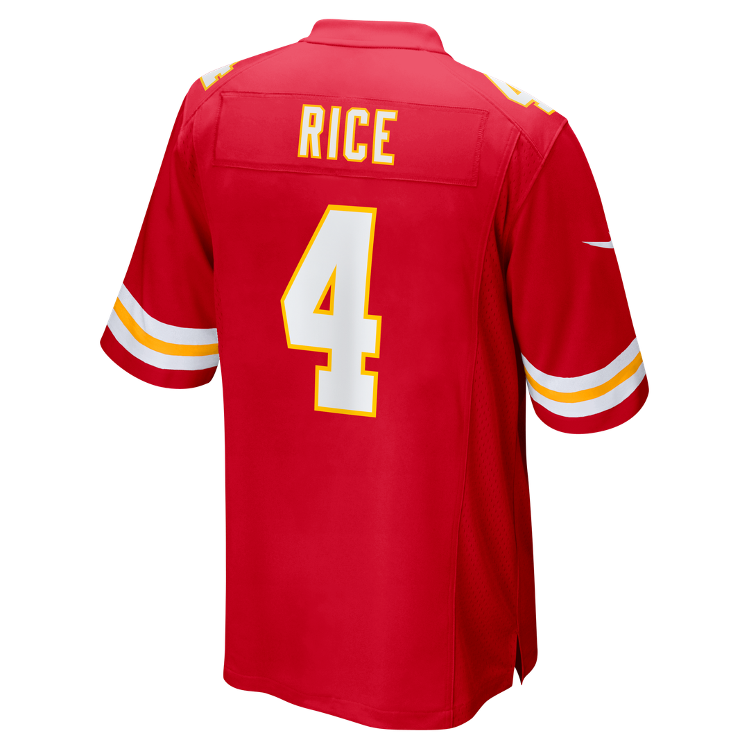 Kansas City Chiefs Rashee Rice Nike Red Game Jersey