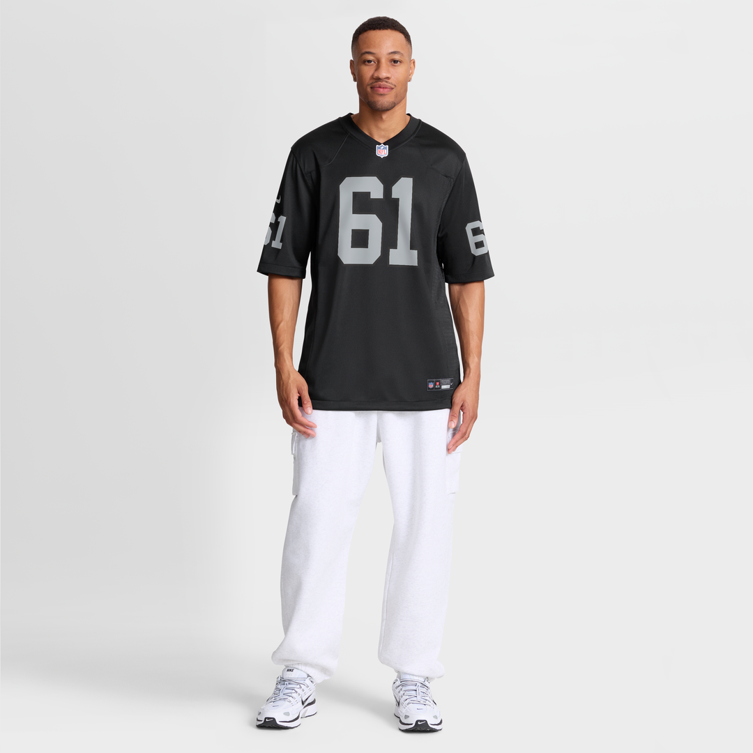 Las Vegas Raiders Jordan Meredith Nike Black Game Player Jersey