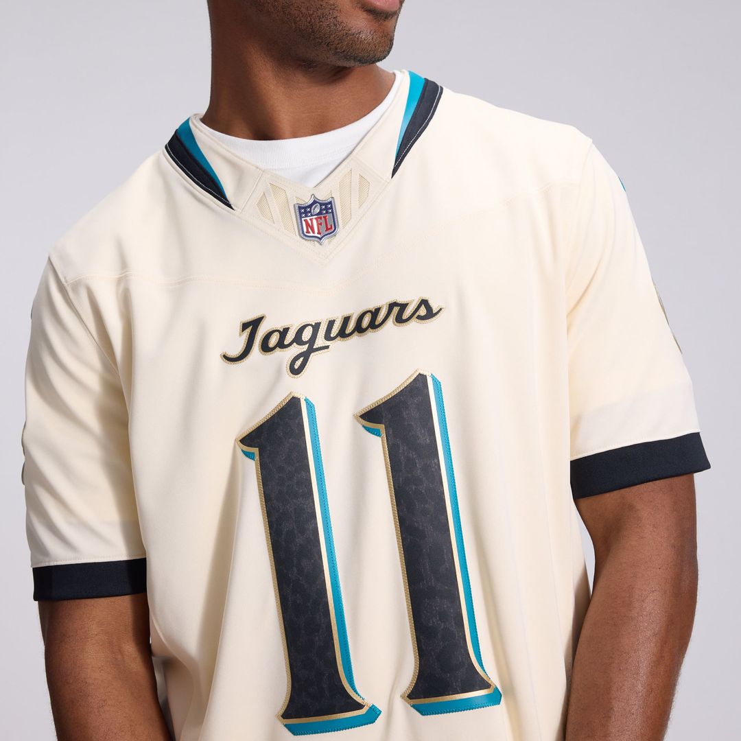 Jacksonville Jaguars Parker Washington Nike Natural 2026 Rivalries Collection Stitched Limited Jersey