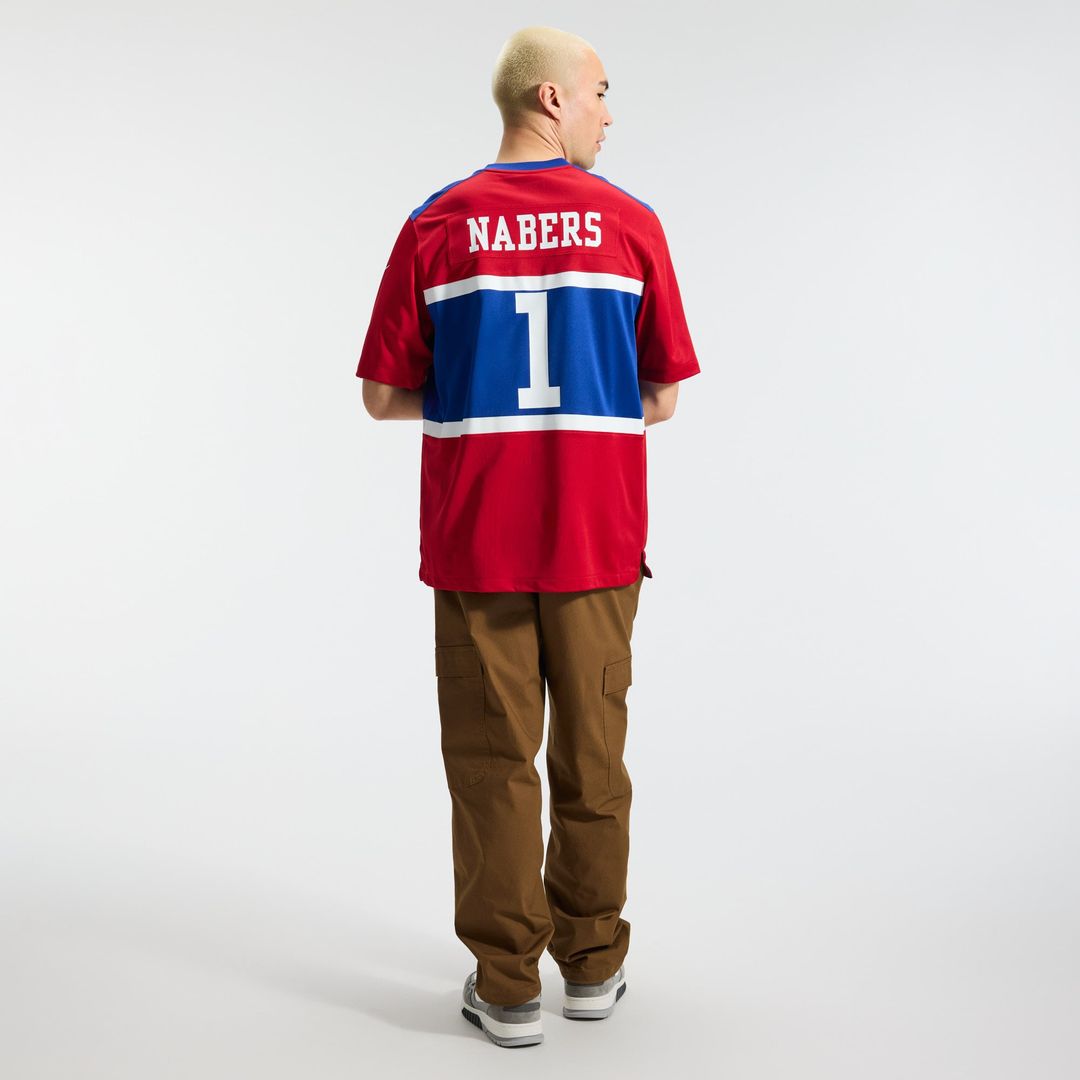 New York Giants Malik Nabers Nike Century Red Alternate Game Jersey