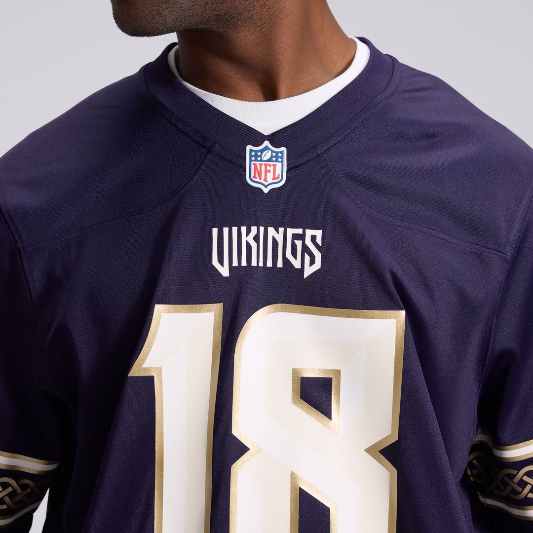 Minnesota Vikings Justin Jefferson Nike Purple 2026 Rivalries Collection Game Jersey