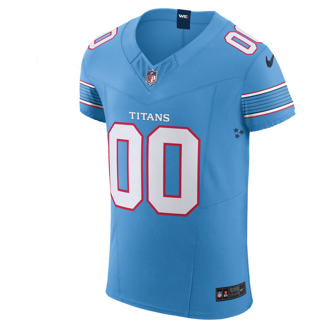 Tennessee Titans Nike Light Blue Vapor F.U.S.E. Elite Custom Jersey