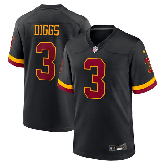 Washington Commanders Stefon Diggs Nike Black Alternate Game Jersey