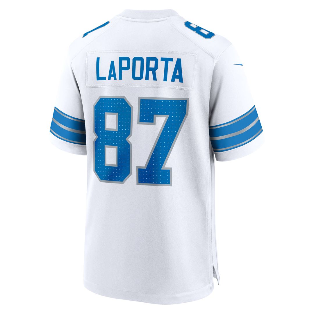 Detroit Lions Sam LaPorta Nike Blue Game Jersey