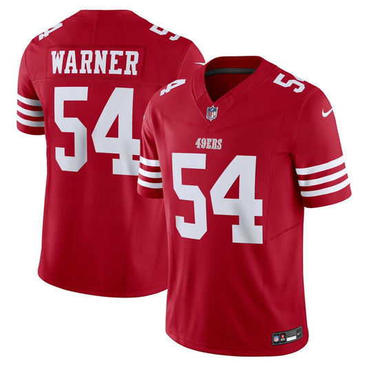San Francisco 49ers Fred Warner Nike Scarlet Vapor F.U.S.E. Limited Jersey