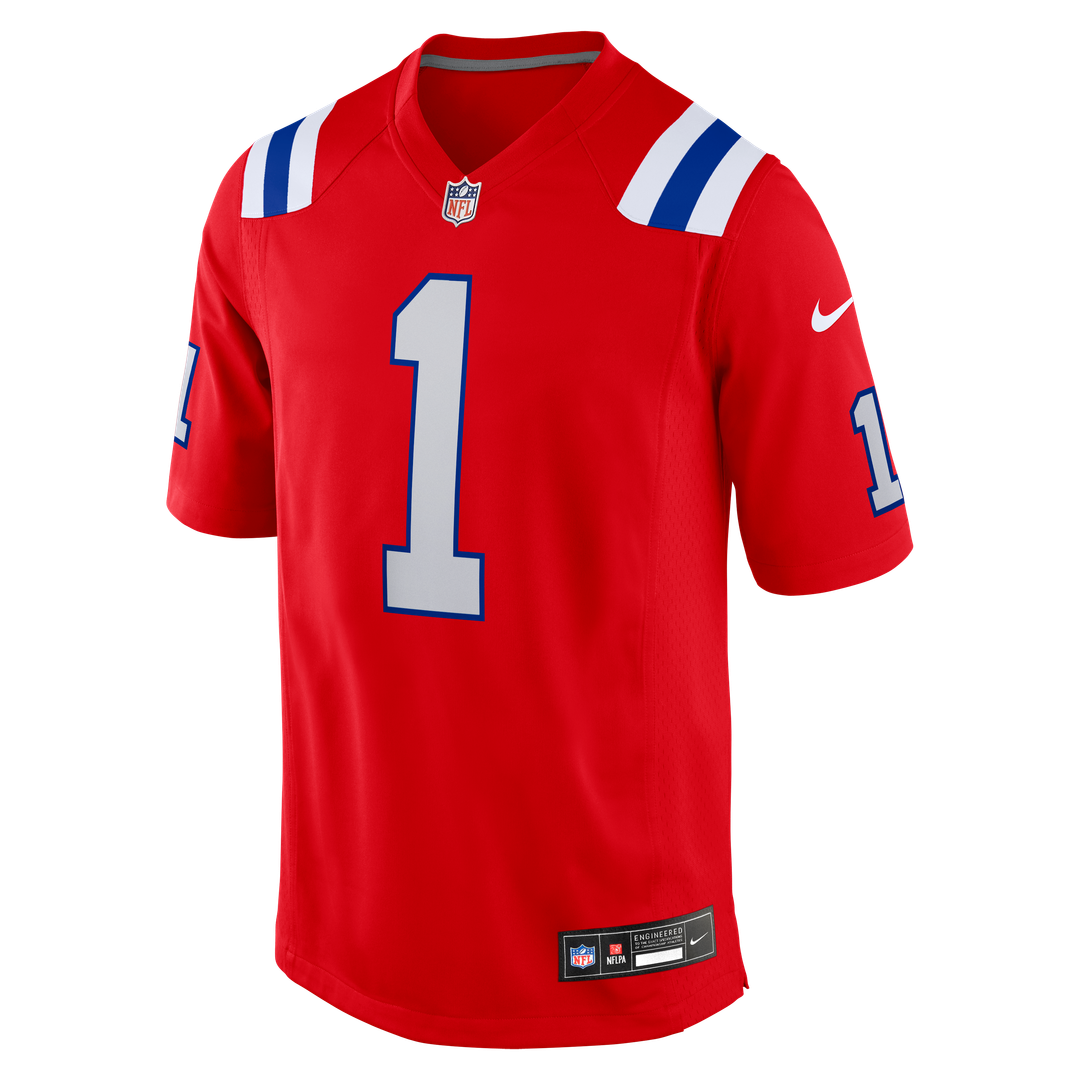 New England Patriots A.J. Brown Nike Navy Team Game Jersey