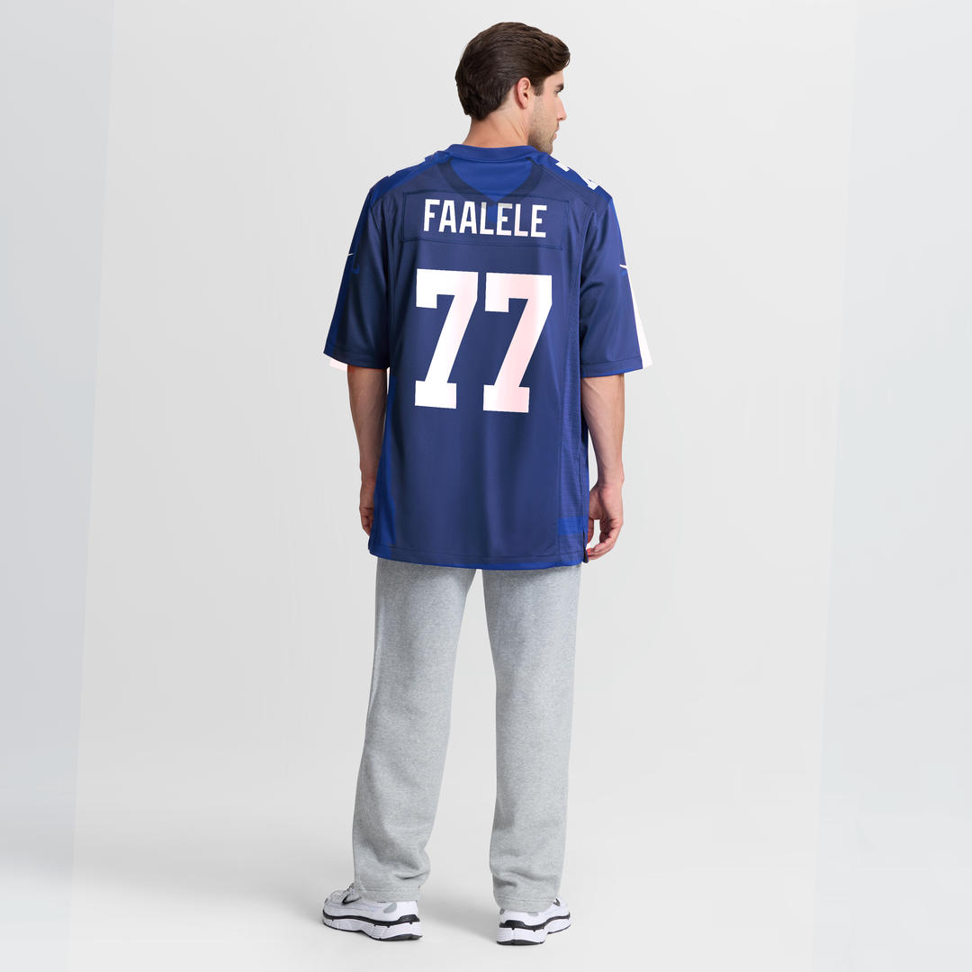 New York Giants Daniel Faalele Nike Royal Team Game Jersey
