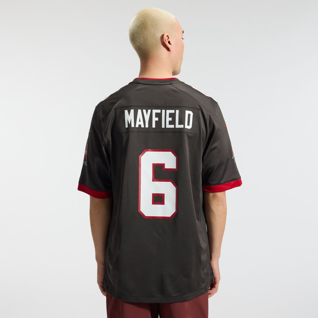 Tampa Bay Buccaneers Baker Mayfield Nike Orange Throwback Game Jersey