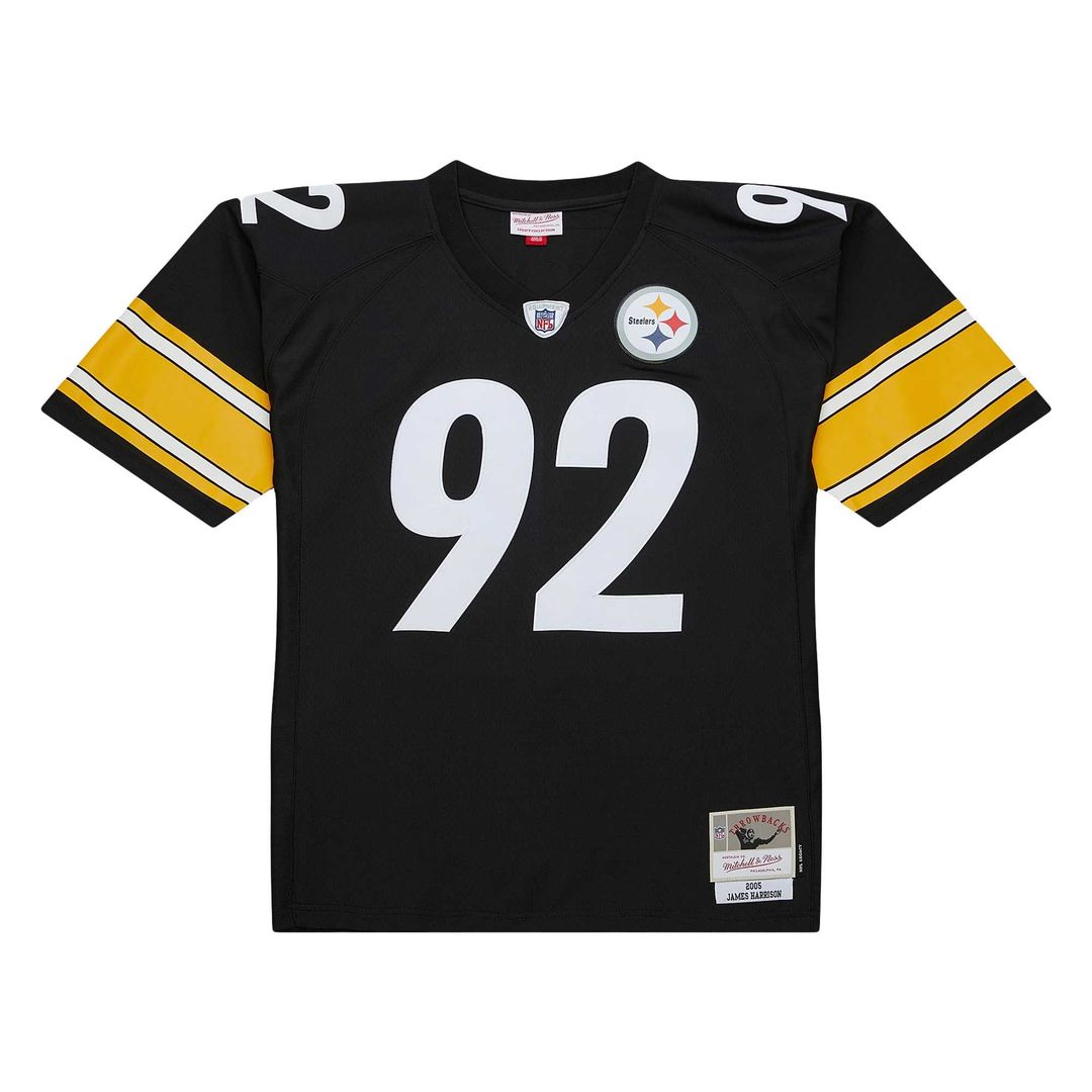 Pittsburgh Steelers James Harrison Mitchell & Ness Black Legacy Replica Jersey