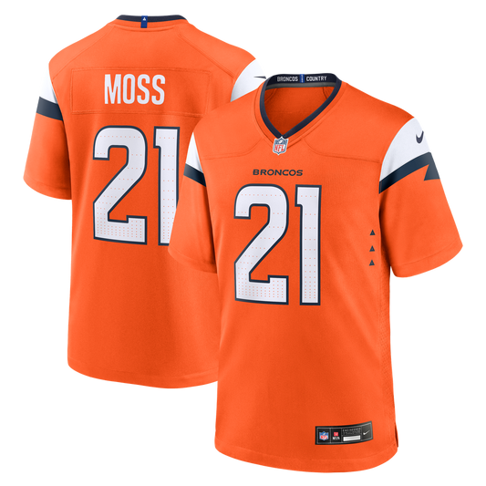 Denver Broncos Riley Moss Nike Orange Team Game Jersey
