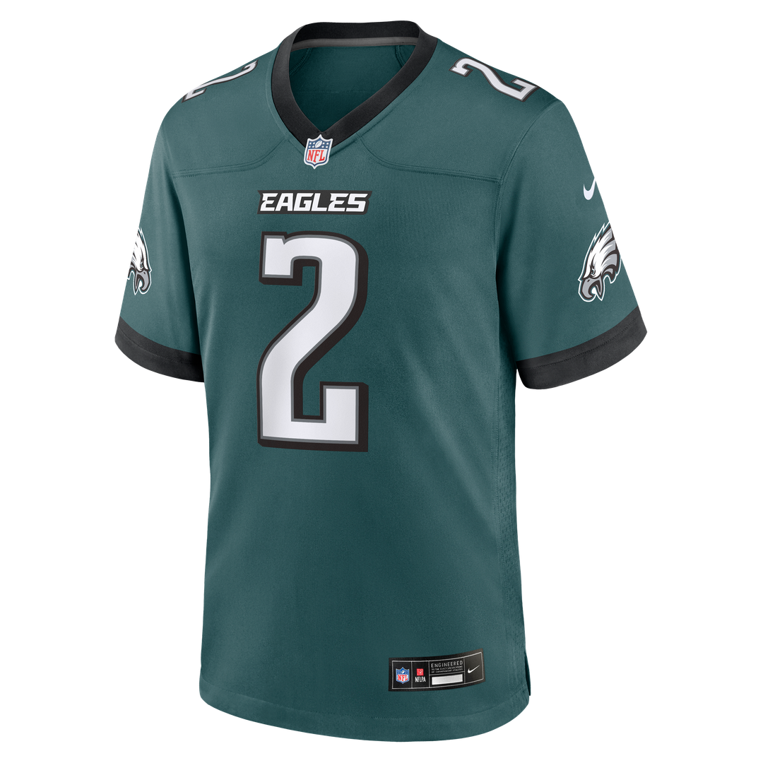 Philadelphia Eagles Tariq Woolen Nike Midnight Green Team Game Jersey