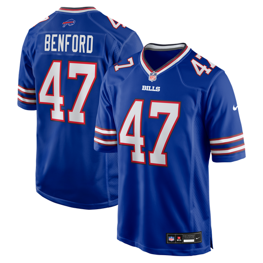 Buffalo Bills Christian Benford Nike Royal Game Jersey