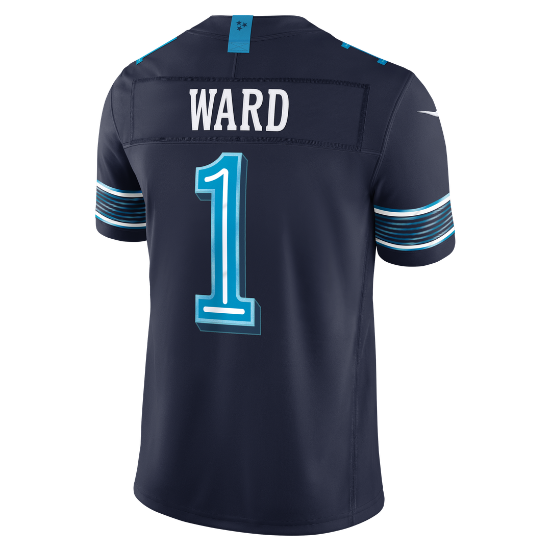 Tennessee Titans Cameron Ward Nike Navy 2026 Rivalries Collection Stitched Limited Jersey