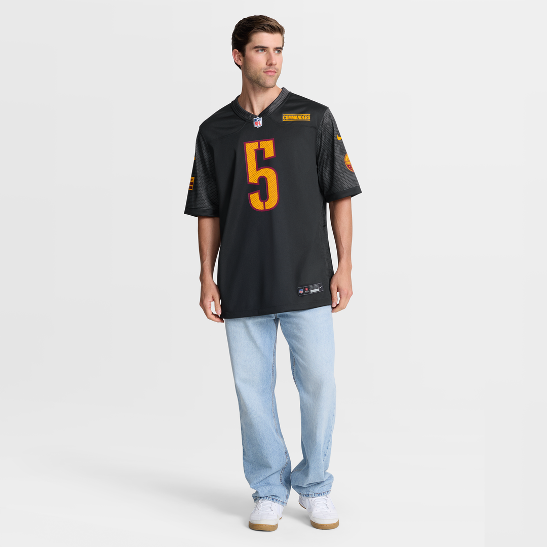Washington Commanders Jayden Daniels Nike Black Alternate Game Player Jersey