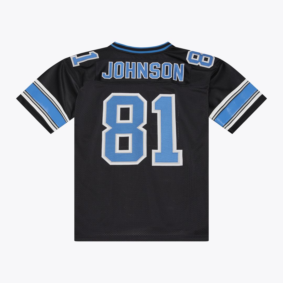 Detroit Lions Calvin Johnson Mitchell & Ness Black 2007 Authentic Throwback Jersey