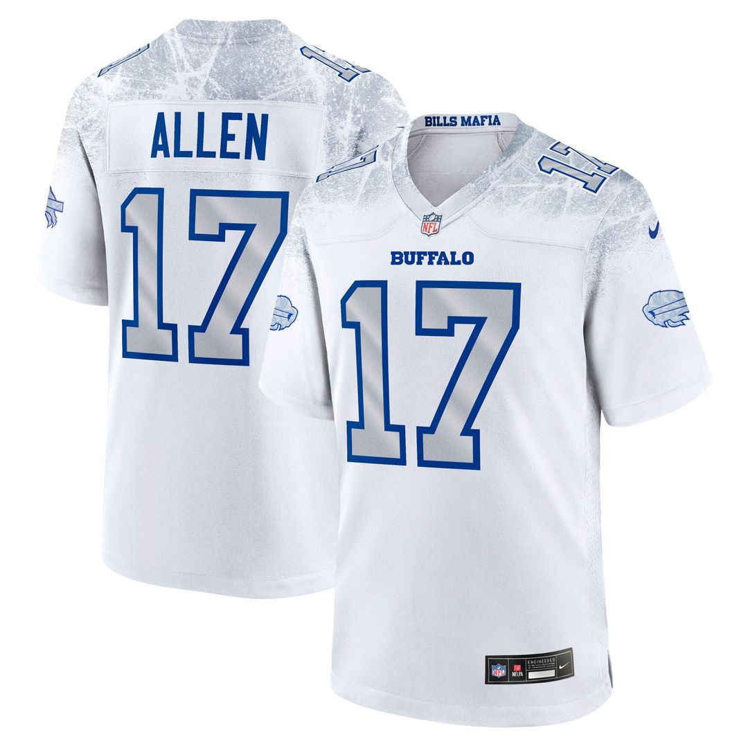 Buffalo Bills Josh Allen Nike White Rivalries Collection Game Jersey