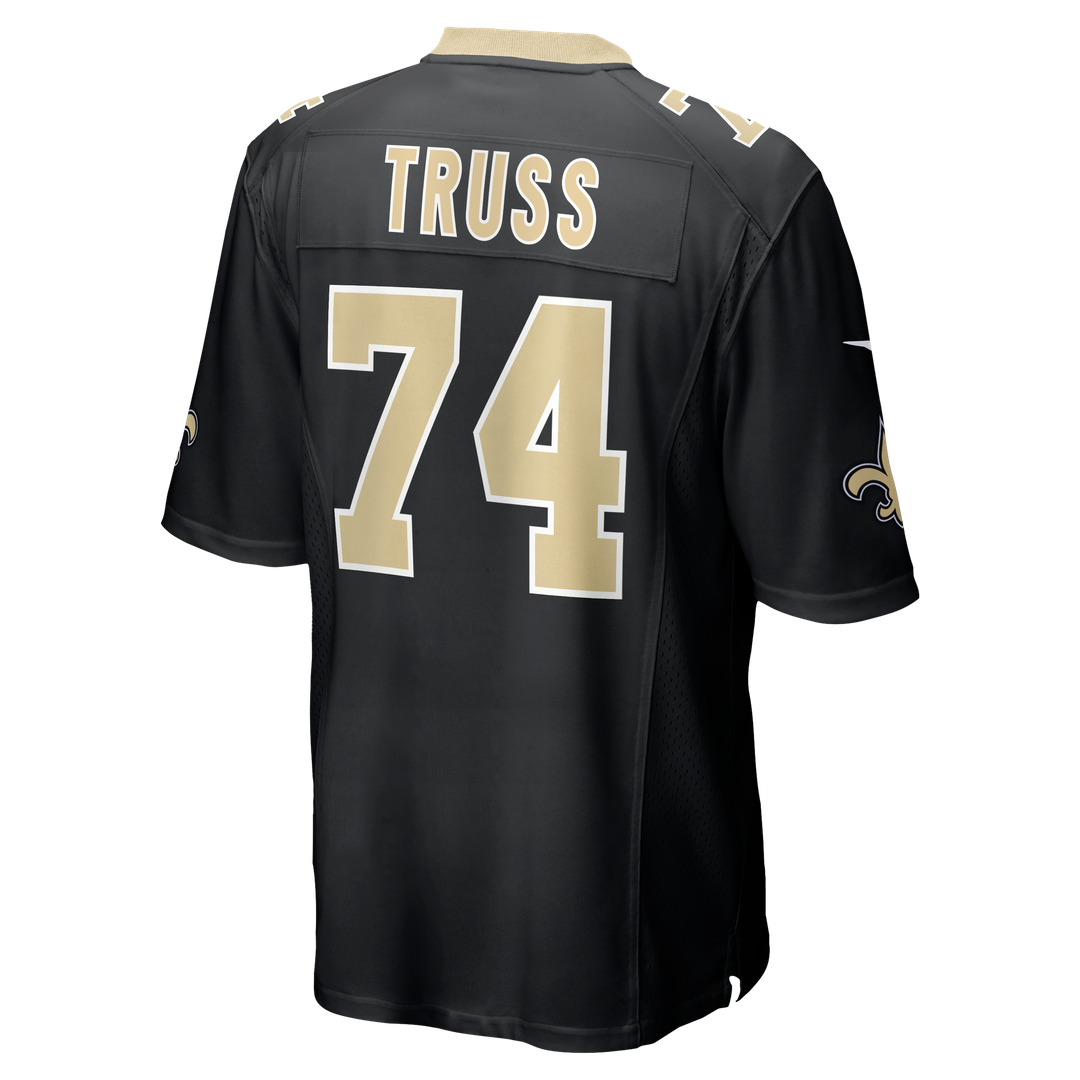 New Orleans Saints Xavier Truss Nike Black Team Game Jersey