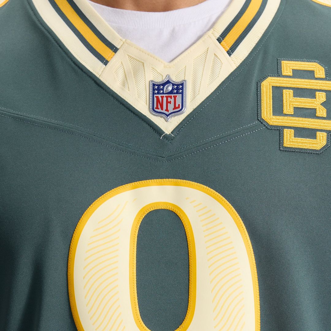 Green Bay Packers Christian Watson Nike Green 2026 Rivalries Collection Stitched Limited Jersey