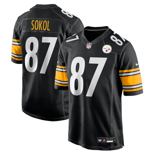 Pittsburgh Steelers Matt Sokol Nike Black Team Game Jersey
