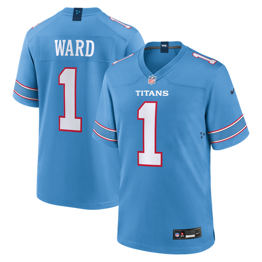 Tennessee Titans Cameron Ward Nike Light Blue Game Jersey