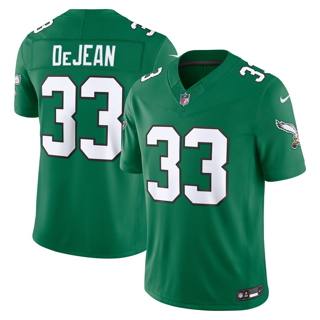Philadelphia Eagles Cooper DeJean Nike White Vapor F.U.S.E. Stitched Limited Jersey