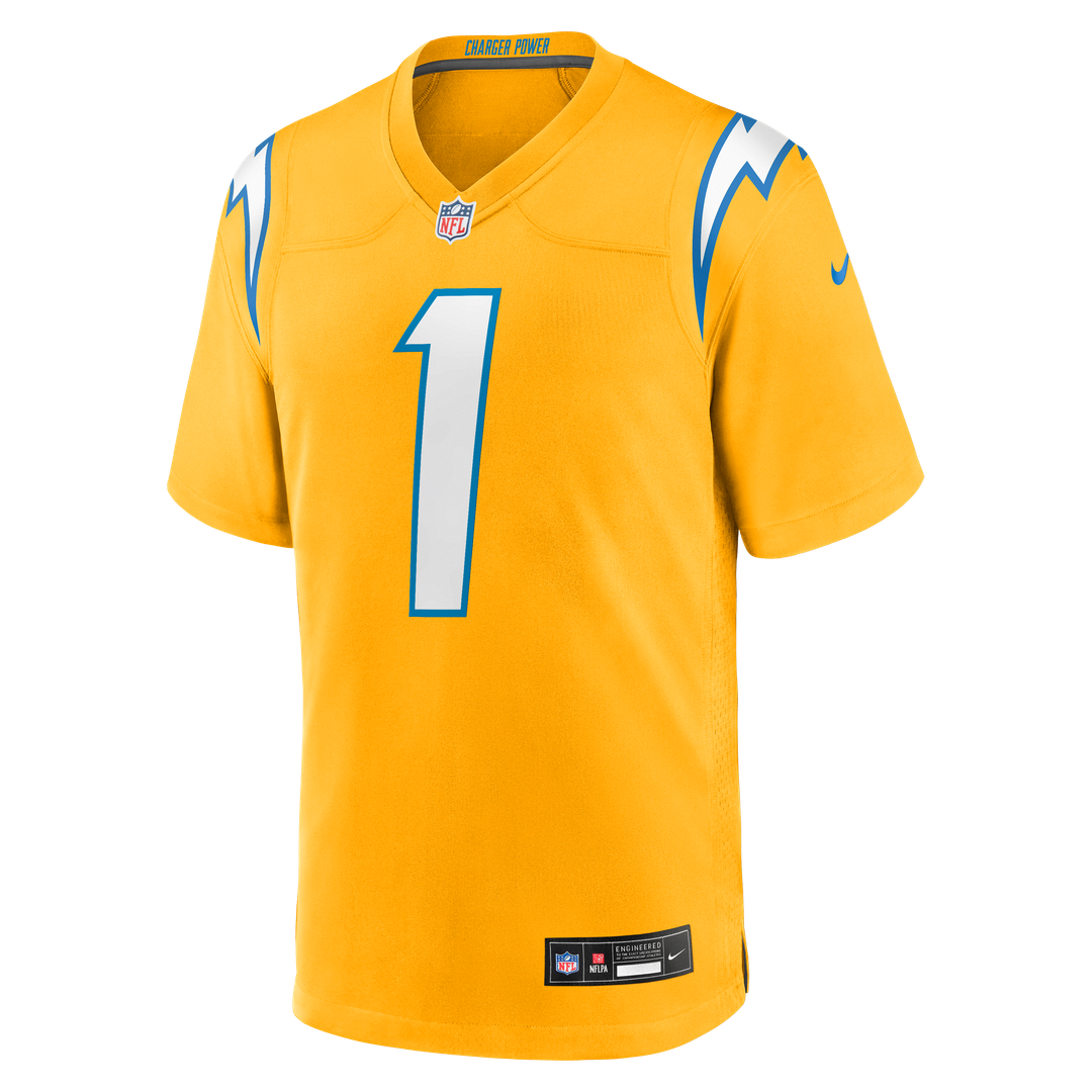 Los Angeles Chargers Quentin Johnston Nike Powder Blue Game Player Jersey