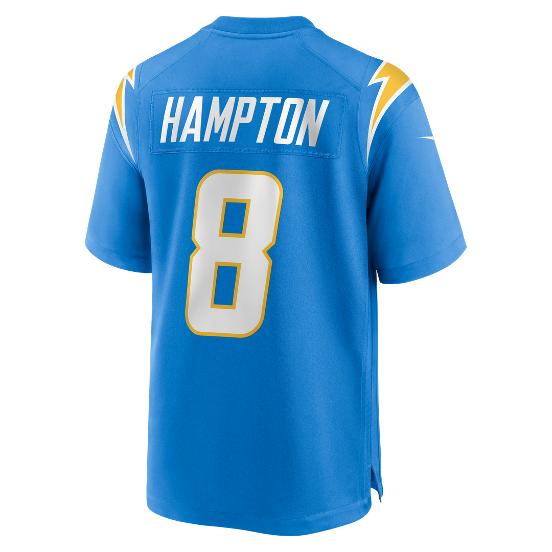 Los Angeles Chargers Omarion Hampton Nike Powder Blue Team Game Jersey