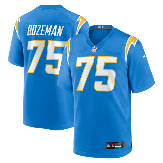 Los Angeles Chargers Bradley Bozeman Nike Powder Blue Game Jersey