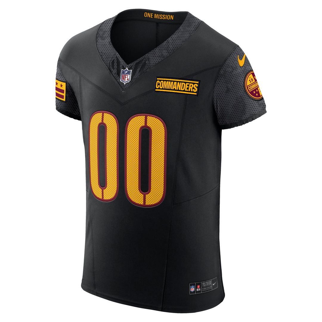 Washington Commanders Nike Black Alternate Vapor F.U.S.E. Elite Custom Jersey