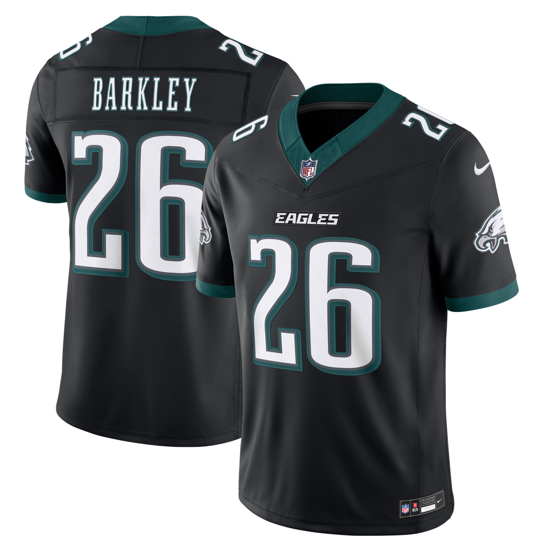 Philadelphia Eagles Saquon Barkley Nike Kelly Green Alternate Vapor F.U.S.E. Stitched Limited Jersey